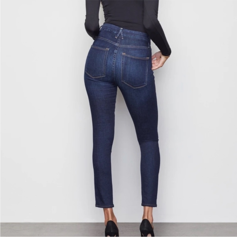 Good American Good Legs Crop Blue 269 Style GLC148